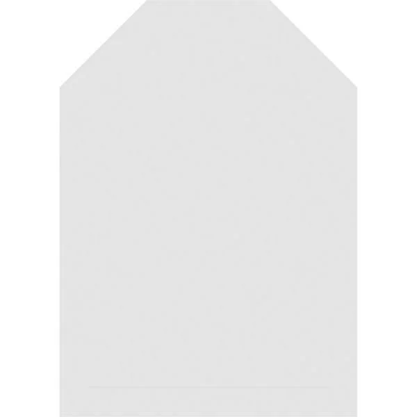 Ekena Millwork GVPOT32X3203SN 32x22W x 32x22H Octagonal Top Surface Mount PVC Gable Vent: Non-Functional, w/ 2x22W x 2x22P Brick
