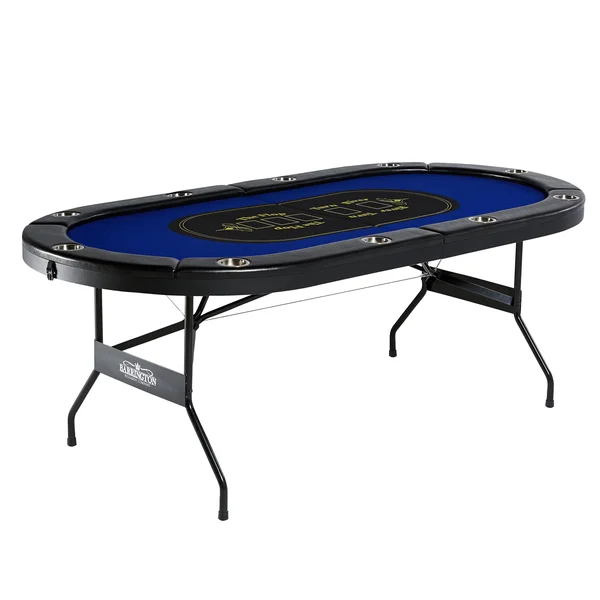 Barrington 10-Player Poker Table, Blue