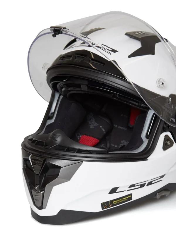LS2 FF327 Challenger Solid Helmet - White, Size S