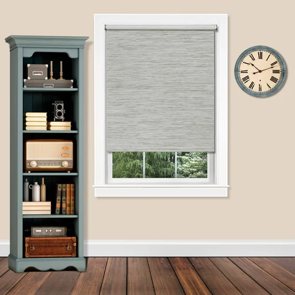 Achim 50x22 x 72x22 Cordless Privacy Jute Shade - Heather