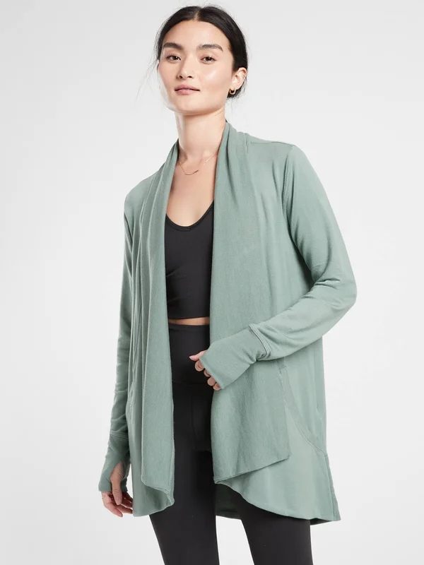 Athleta Women's Pranayama Wrap Minimalistic Grey Plus Size 1x