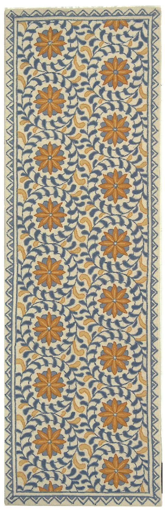 Safavieh Chelsea HK150A 5&6x22 x 5&6x22 Round Ivory, Blue Area Rug