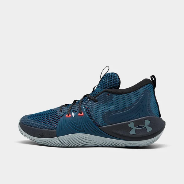Under Armour Embiid One - Mens Basketball Shoes - Mechanic Blue/Black/Pitch Grey - Size 8.0