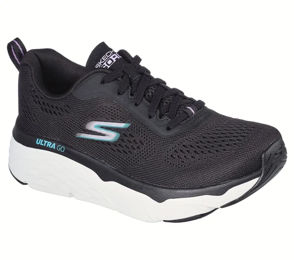 Skechers Women's Max Cushioning Elite - Destination Point Sneakers, Black, 7.0