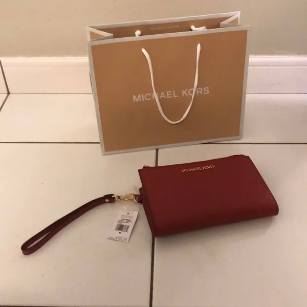 Michael Kors Jet Set Travel Double Zip Wristlet Wallet Various