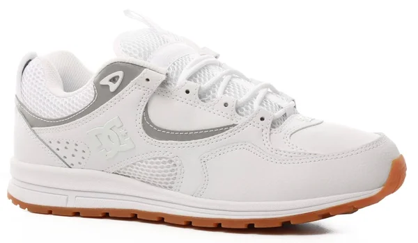 DC Kalis Lite Mens White Leather Lace Up Athletic Skate Shoes