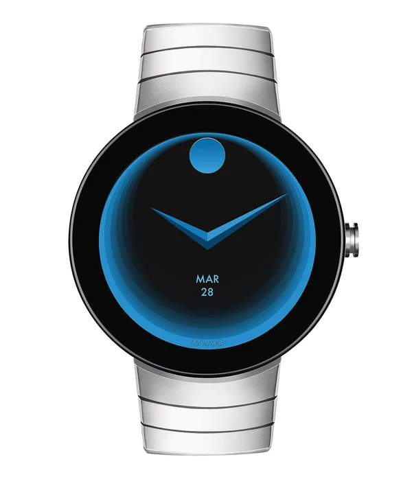 Movado - Connect Smartwatch 46.5mm Stainless Steel - Stainless Steel