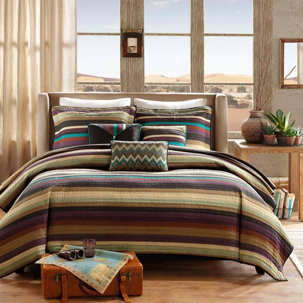 Madison Park Yosemite 6-Piece Quilted Coverlet Set - Full/Queen