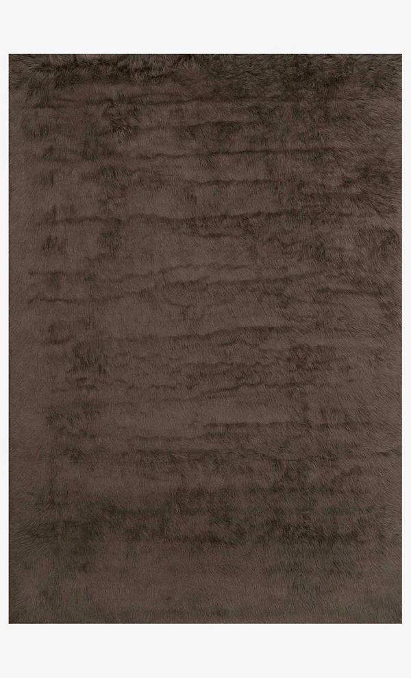 Loloi Danso Shag DA-04 Expresso Area Rug - 5&-0x22 x 7&-6x22