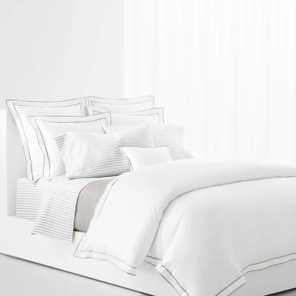 Lauren Ralph Lauren Spencer Stripe King Sheeting Set - Stone Grey