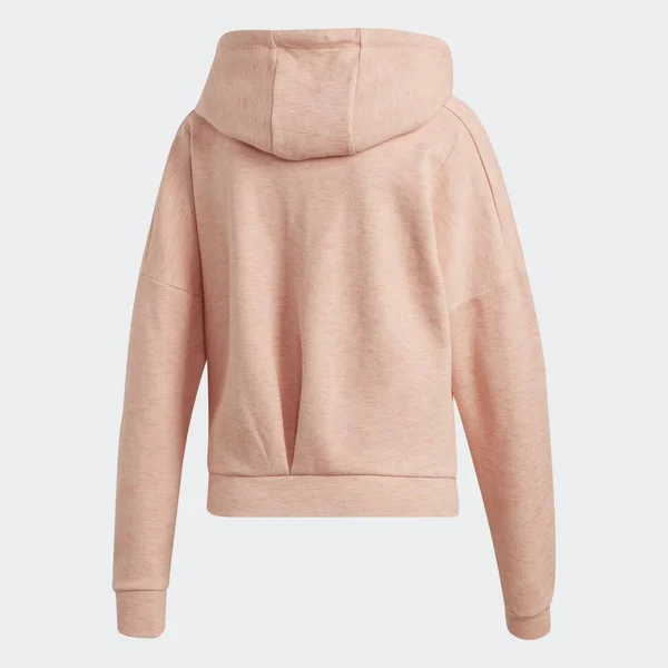 Adidas Women's ID Melange Hoodie, Large, Glow Pink