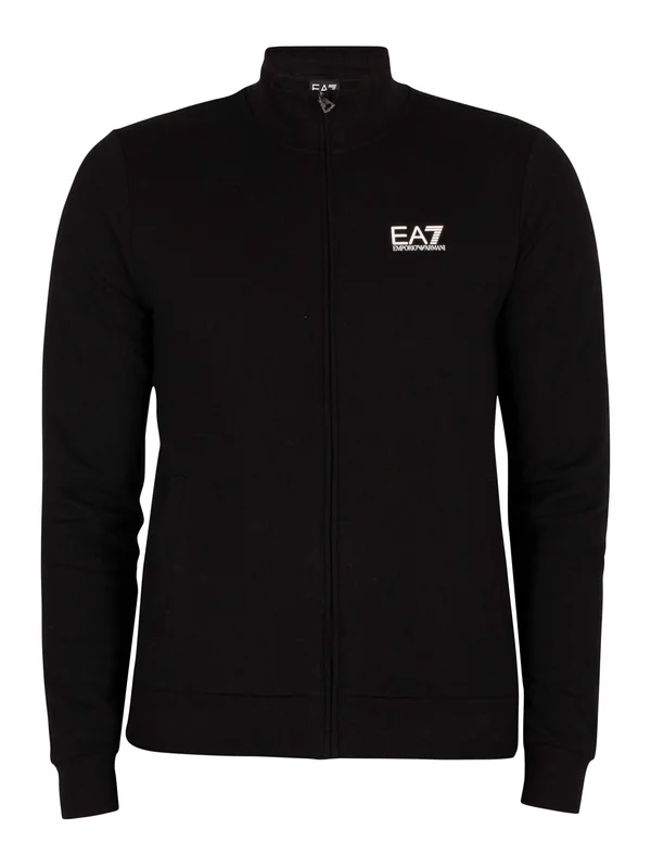 EA7 Train Core ID Tracksuit - Black, Silver - Size M