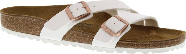 Birkenstock Women's Yao Sandals - White Birko-Flor 37, Narrow