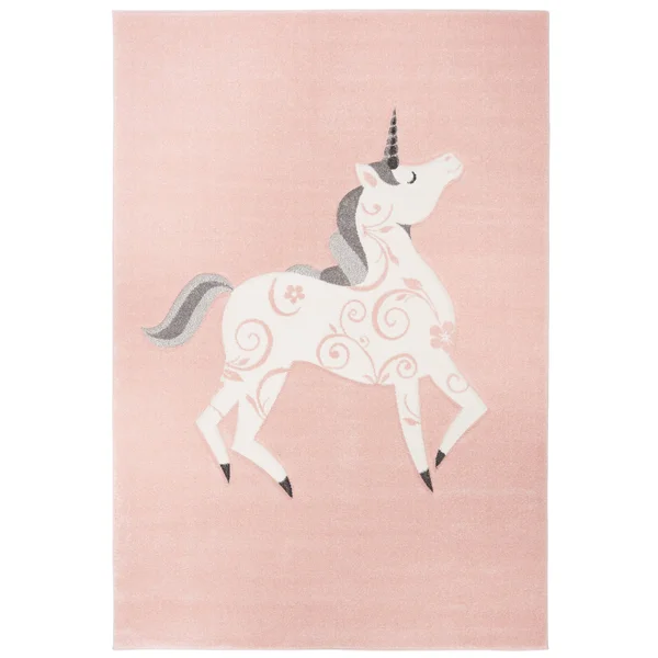 Safavieh Carousel Kids Unicorn Rug - Pink/Ivory, 8& x 10&