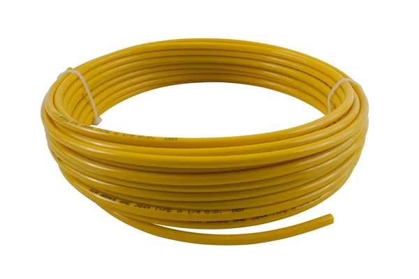Mytee Products 3/8x22 OD x 100& Yellow SAE J844 Nylon Air Brake Tubing Dot Approved - Pneumatic Nylon Air Line Hose for Air Brak
