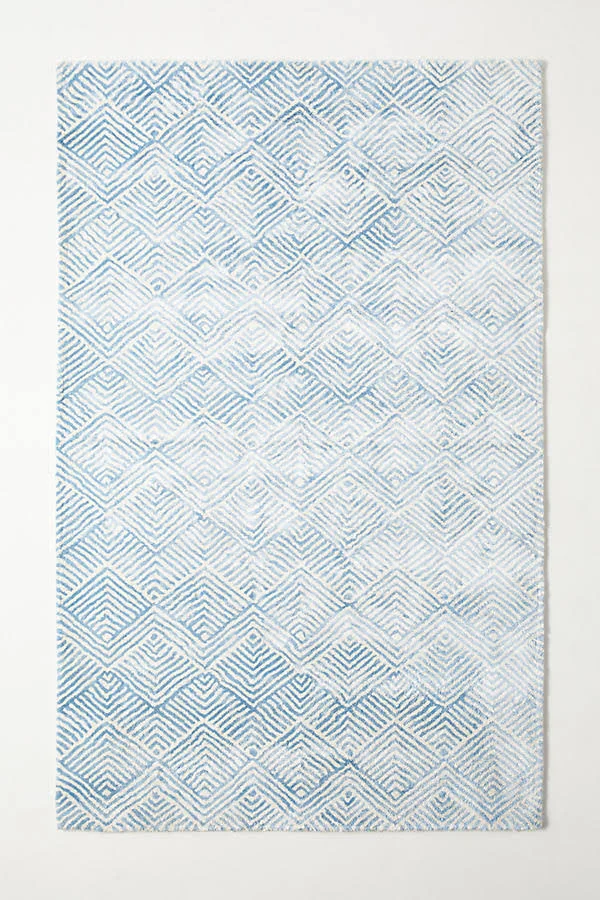 Hand-Tufted Serena Rug by Anthropologie in Blue Size 5x8