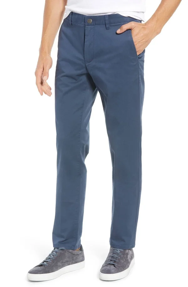 Bonobos Stretch Washed Chinos - Blue - Casual Pants