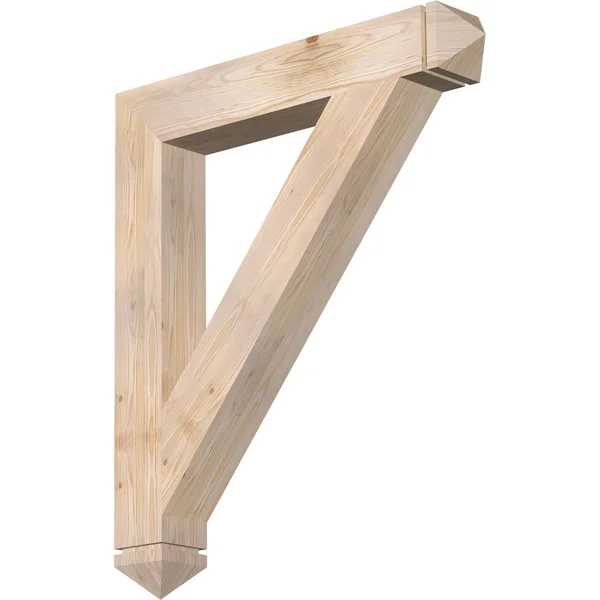 Ekena Millwork 5 1/2x22W x 38x22D x 44x22H Traditional Arts & Crafts Smooth BRACKET - Douglas Fir