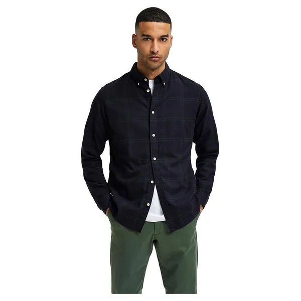 Selected Slim Flannel Long Sleeve Shirt XXL