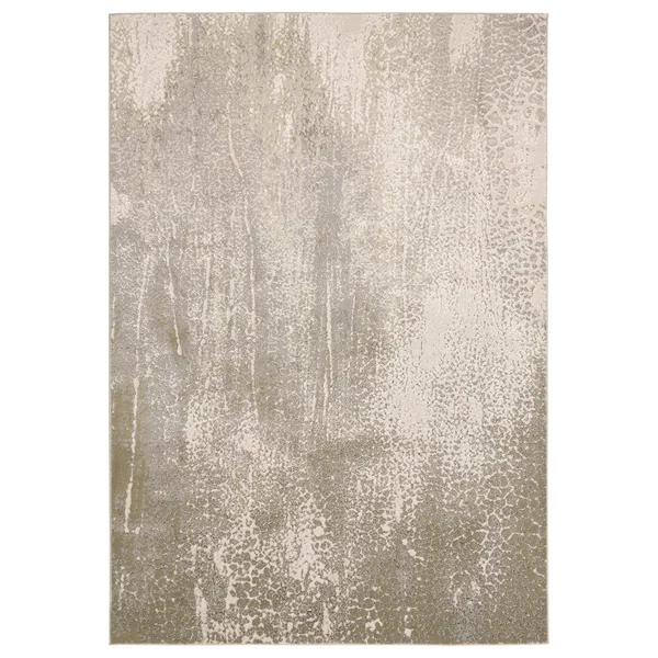 Feizy Aura 3739F Ivory Gold Rug - 6 ft 7 in x 9 ft 6 in