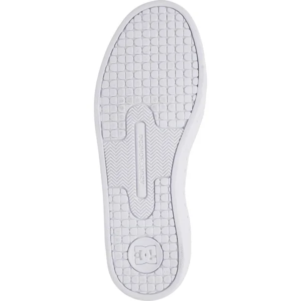 DC Court Graffik Womens Shoes - White Silver Stars
