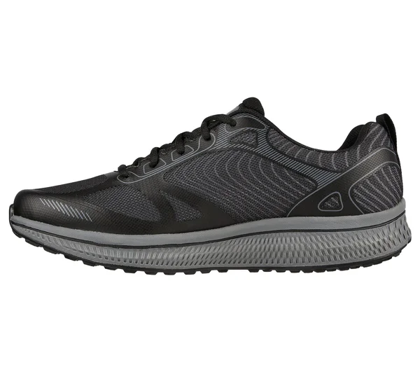 Skechers Men's GOrun Consistent - Fleet Rush Running Shoes, Black/Gray, 9.0