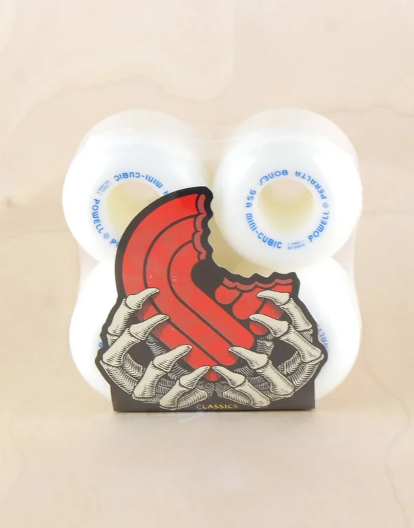 Powell Peralta Mini Cubic 64mm 95A White Skateboard Wheels