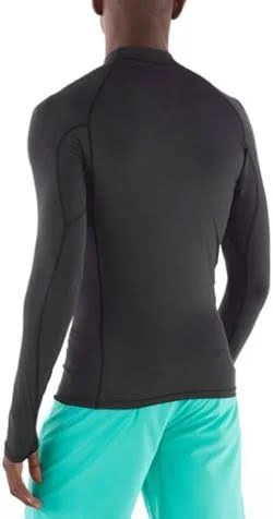 Men's Patagonia Long Sleeve R0 Top, Black/Forge Grey