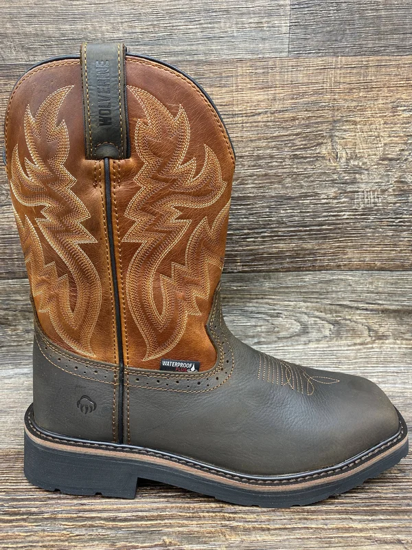 Wolverine Rancher Wellington Steel Toe 10.5 Men's Rust