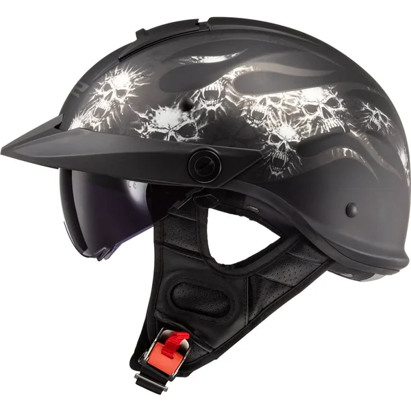 LS2 Rebellion Bones Helmet X-Large Matte Black