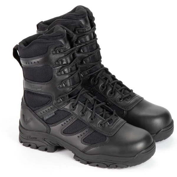 Thorogood 8 inch Waterproof Side Zip Composite Safety Toe Boots (Black) 804-6191