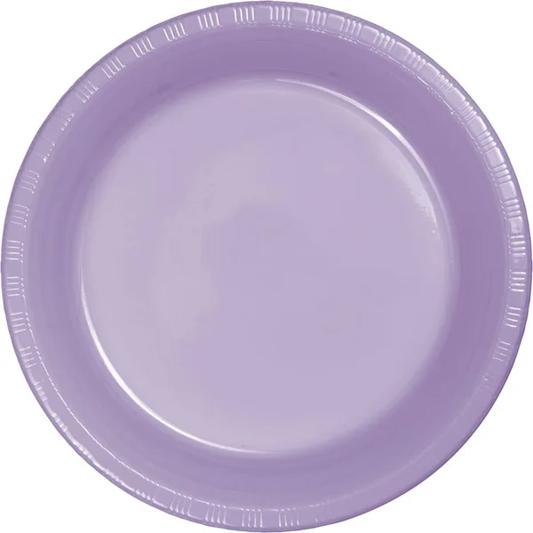 Creative Converting 28193021 Luscious Lavender Dinner Plate - Plastic Solid (Case of 240)