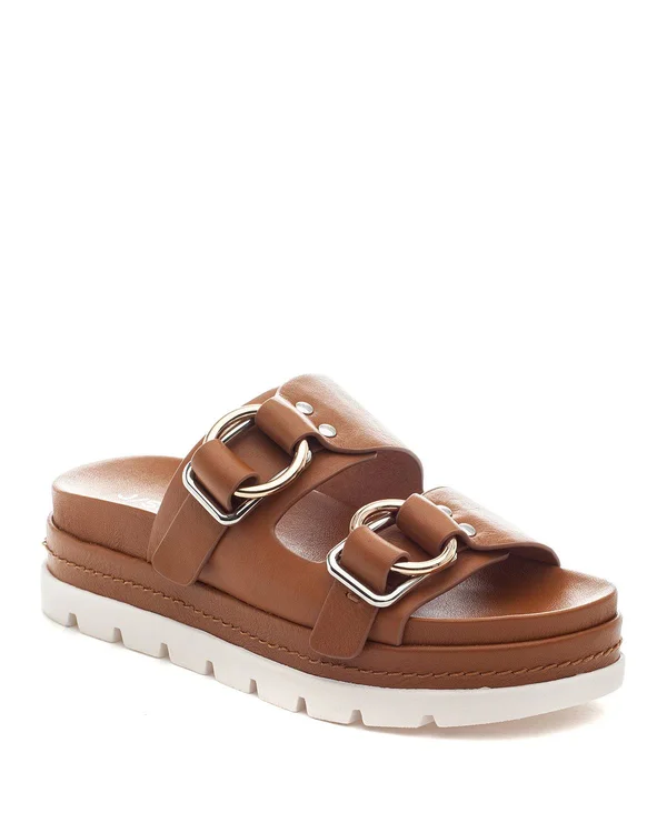 J/Slides Baha (Tan Leather) Women's Shoes