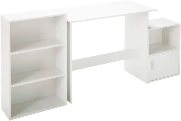 TMS 3 Piece Soho Study Set, White, 29.5" x 35.4" x 19.6"