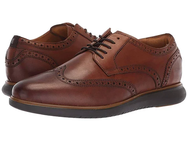 Florsheim Fuel Wingtip Oxford 8.5 Men's Cognac