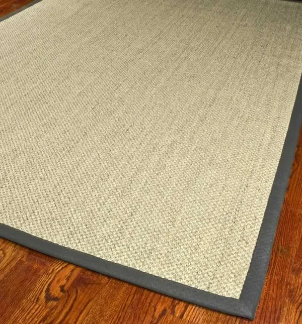 Safavieh NF443B Marble, Grey Natural Fiber 8& x 8& Square Area Rug