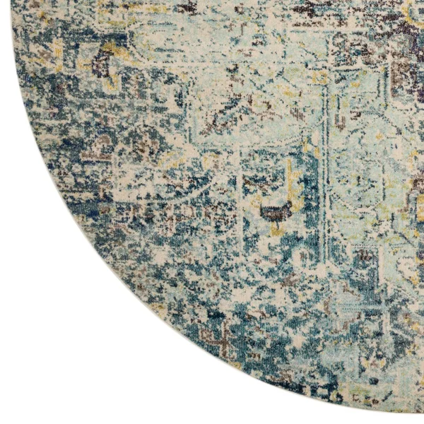 Alexander Home Vintage Boho Medallion Distressed Rug - Adult Unisex, Size: 6&7 x 6&7, Blue