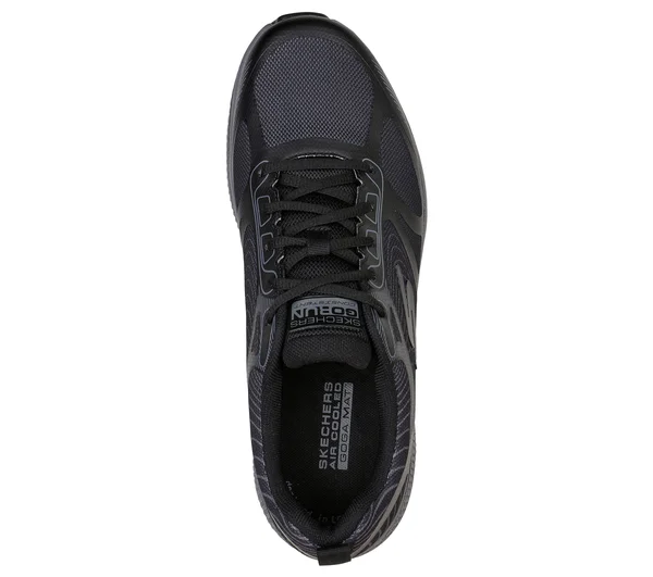 Skechers Men's GOrun Consistent - Fleet Rush Running Shoes, Black/Gray, 9.0