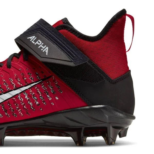 Nike Men's Alpha Menace Pro 2 Mid Football Cleats, Red