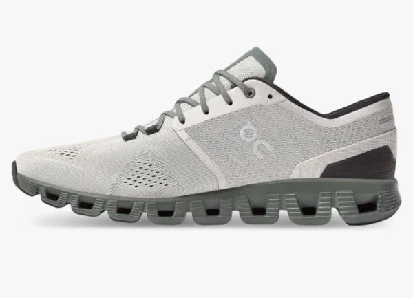 on Cloud x Glacier/Olive - 12.5