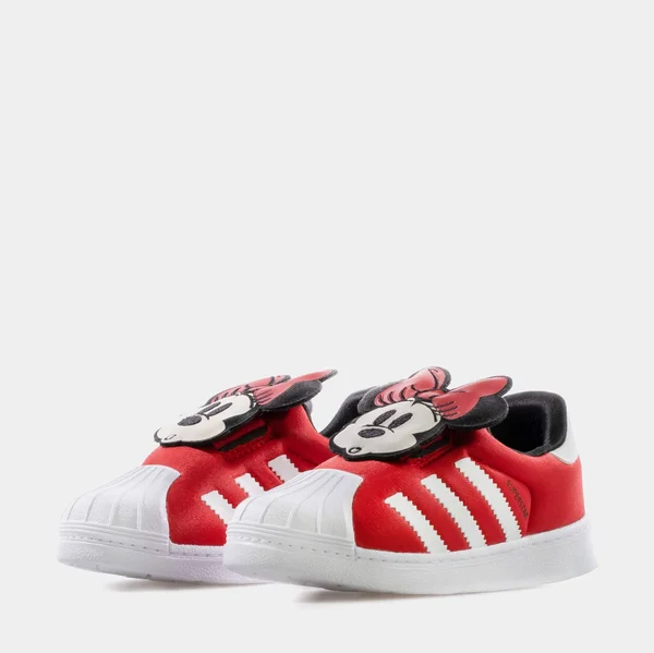 Adidas Disney Superstar 360 Toddler Lifestyle Shoes (Red/White/Black)