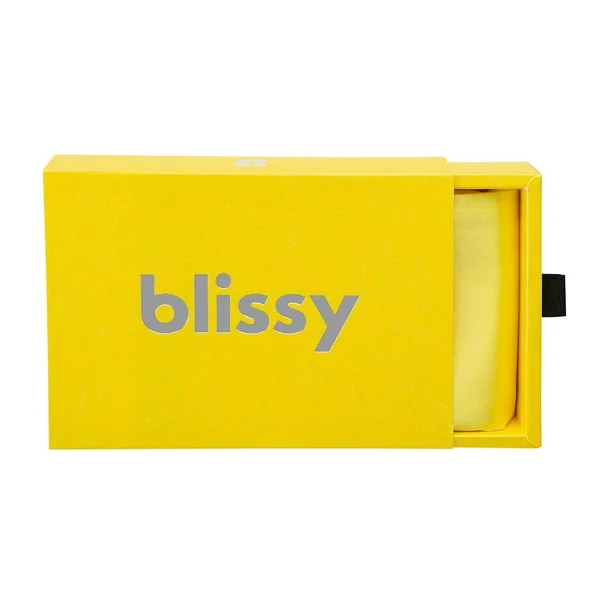 Blissy 100% Mulberry 22-Momme Silk Pillowcase - Sunshine Yellow - Standard