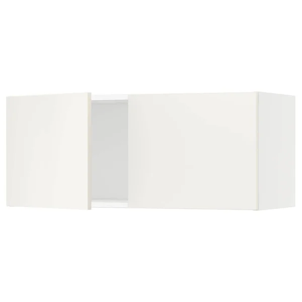 IKEA - SEKTION Wall Cabinet with 2 Doors, white/Veddinge White, 36x15x15 59338622
