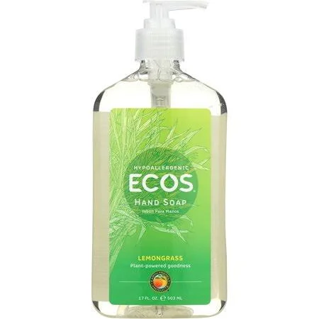 Earth Friendly Soap Hand Liquid Lemongrass, 17 oz