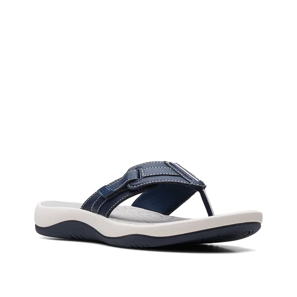 Cloudsteppers by Clarks Sunmaze Daisy Sandal - Women's, Navy, Size 5, Sandals, Flip Flop, Footbed