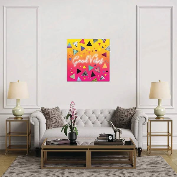 18x22 x 18x22 Good Vibes by Elisabeth Fredriksson Unframed Wall Canvas Print - iCanvas
