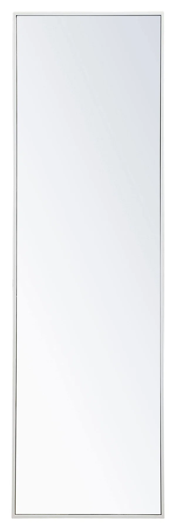 Elegant Lighting Metal Frame Rectangle Mirror 18x 60 inch in White