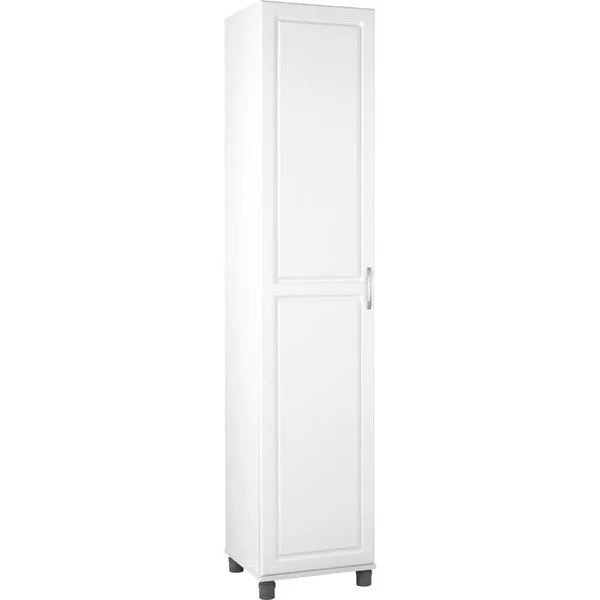 Ameriwood Home Trailwinds 16 in. White Storage Cabinet - Aqua Seal White Stipple
