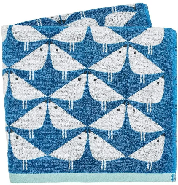 Scion Lintu Towels Bath Denim - 100% Cotton Terry 550GRMS, 70 x 130 cm