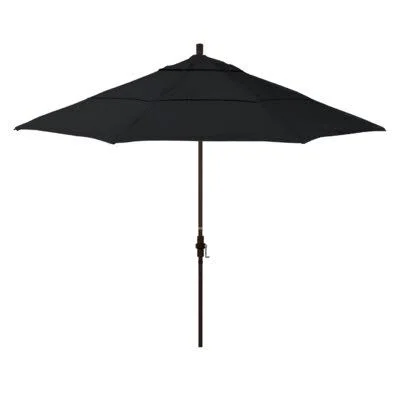 Pyatt Market Umbrella Sol 72 Outdoor Frame Color: Bronze, Fabric Color: Pacifica Capri, Size: 11'